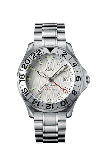 Omega Seamaster Diver 300M Automatic 41 GMT Stainless Steel / White / Bracelet / Great White